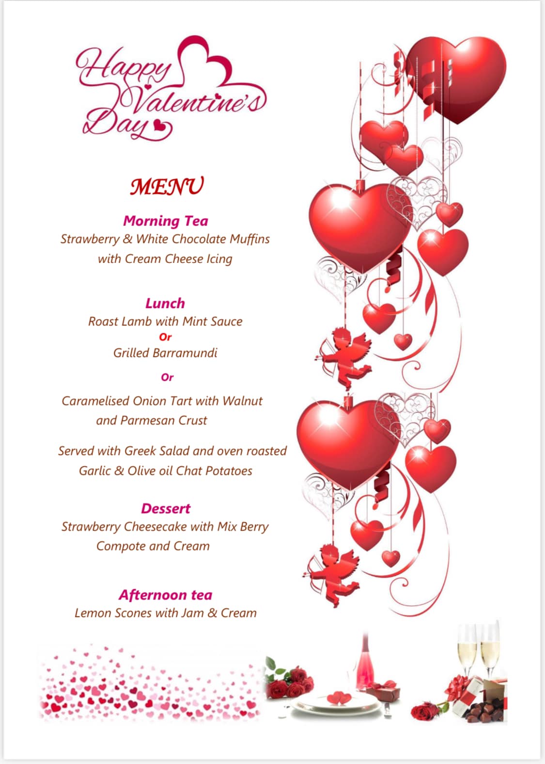 st vincent's care werribee menu