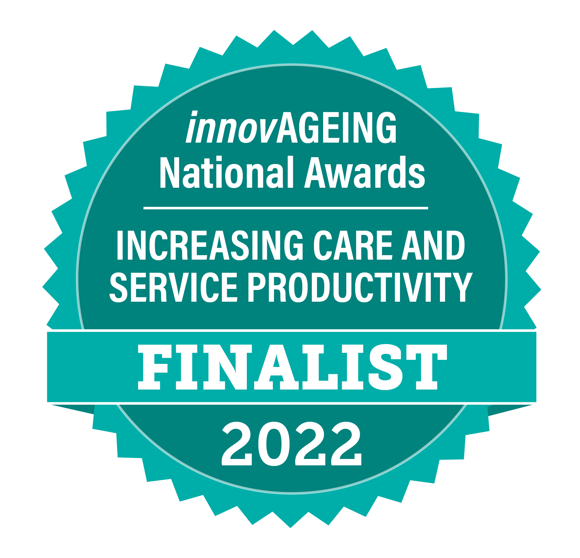 innovAGEING award finalist badge for care and productivity