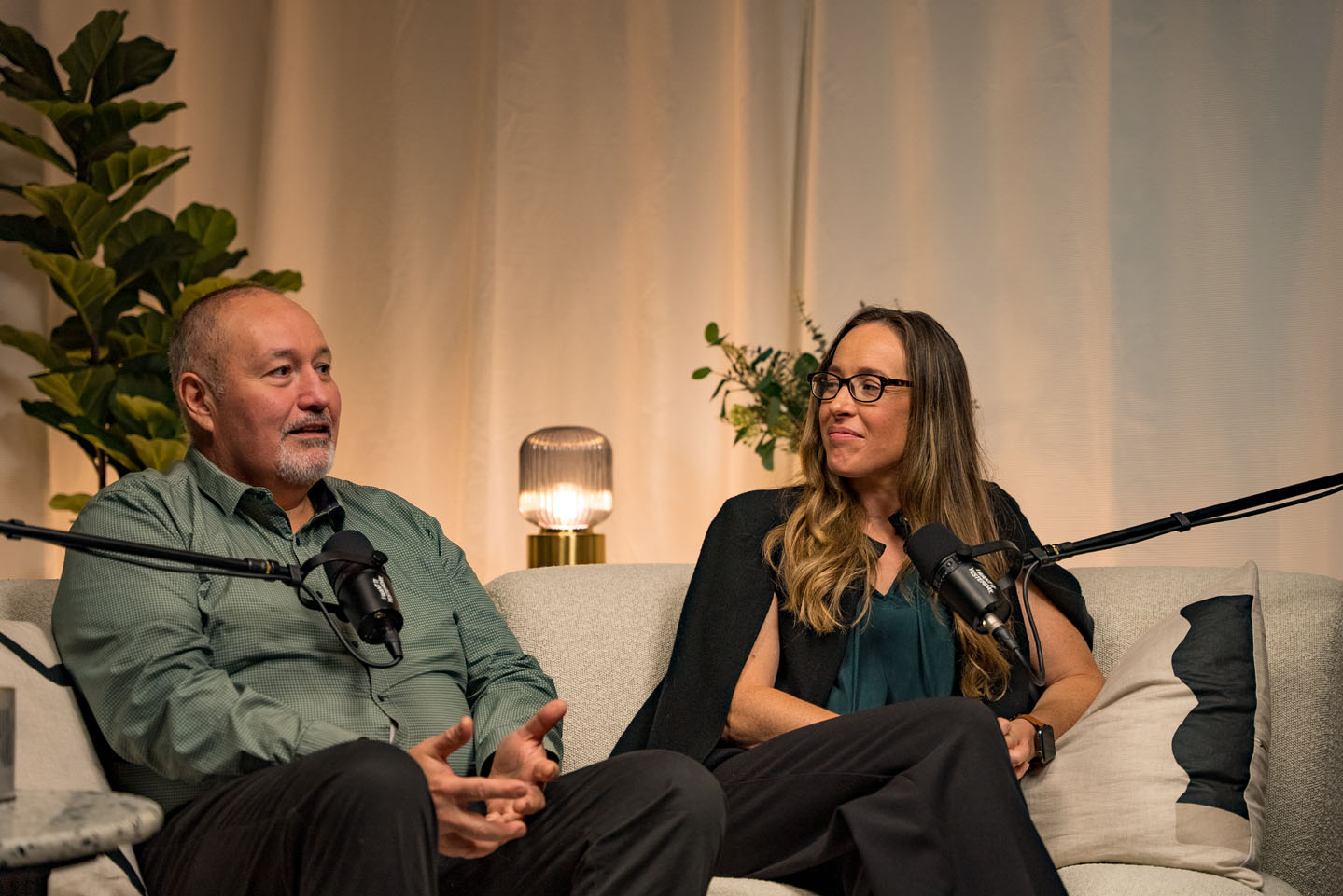 facility manager mark aros and clinical psychologist zoe falster